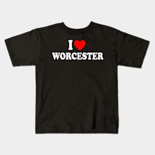 I Heart Worcester City Kids T-Shirt